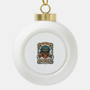 Schädel-Piratenschädel-Bandana-Seil-Totenkopf Keramik Kugel-Ornament