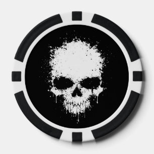 Schädel Pokerchips