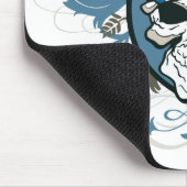 Schädel-Polizeibeamte Mousepad (Ecke)