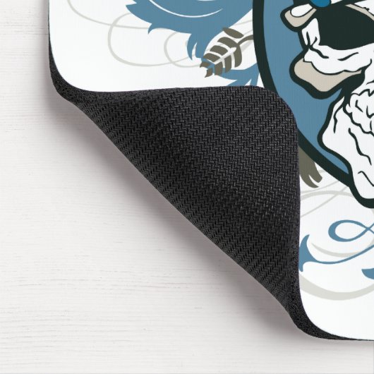 Schädel-Polizeibeamte Mousepad (Ecke)