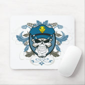 Schädel-Polizeibeamte Mousepad (Mit Mouse)