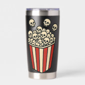 Schädel-Popcorn-Box-Aufkleber Thermobecher (Vorderseite)