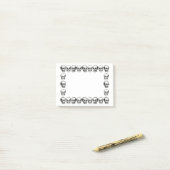 Schädel Post-it Klebezettel (Auf Schreibtisch)