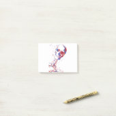 Schädel Post-it Klebezettel (Auf Schreibtisch)