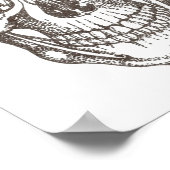 Schädel Poster (Ecke)