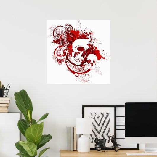 Schädel Poster (Heimbüro)