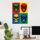 Schädel Poster (Heimbüro)