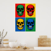 Schädel Poster (Küche)