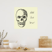 Schädel. Poster (Küche)