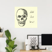 Schädel. Poster (Heimbüro)