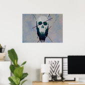 Schädel Poster (Heimbüro)