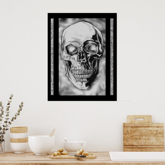 Schädel Poster (Küche)