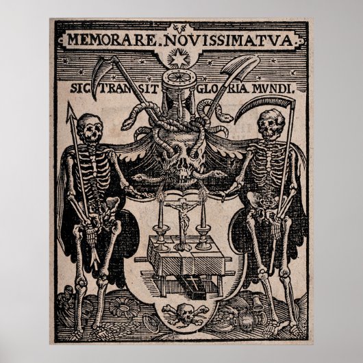 Schädel Poster (Vorne)