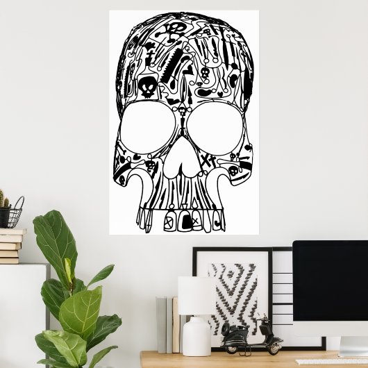 Schädel Poster (Heimbüro)