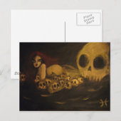 Schädel Postkarte (Vorne/Hinten)