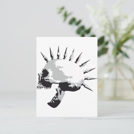 Schädel Postkarte (Stehend Vorderseite)