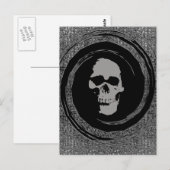 Schädel Postkarte (Vorne/Hinten)