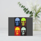 Schädel Postkarte (Stehend Vorderseite)