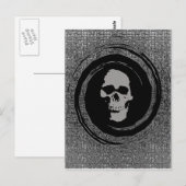 Schädel Postkarte (Vorne/Hinten)