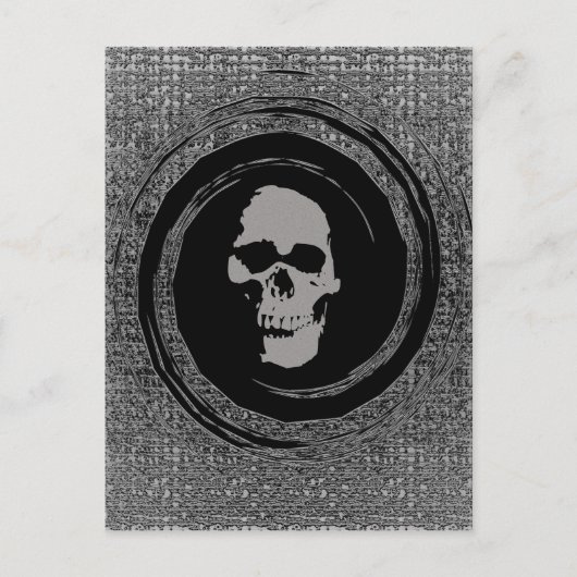 Schädel Postkarte (Vorderseite)
