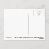 Schädel Postkarte (Rückseite)