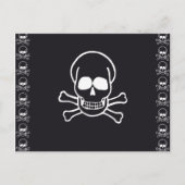 Schädel Postkarte (Vorderseite)