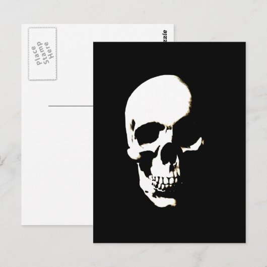 Schädel Postkarte (Vorne/Hinten)