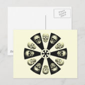 Schädel Postkarte (Vorne/Hinten)