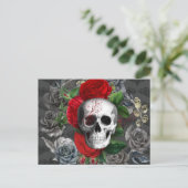 Schädel Postkarte (Stehend Vorderseite)