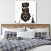 Schädel-Punk-Hipster G-Skulls Leinwanddruck (Insitu (Schlafzimmer))