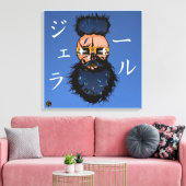 Schädel-Punk-Hipster-Todeskopf Leinwanddruck (Insitu (Wohnzimmer))