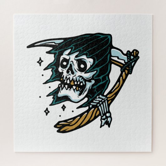 Schädel Puzzle (Horizontal)