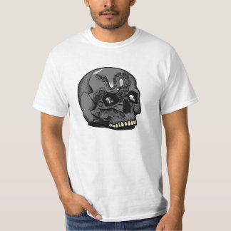Schädel-Rebell-Straßenkultur T-Shirt