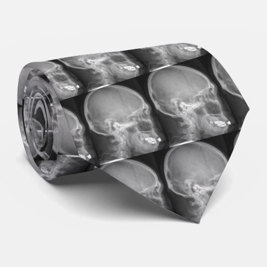 Schädel-Röntgenstrahl-Krawatte Krawatte (Gerollt)