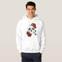 Schädel-Rose Hoodie