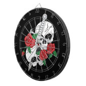 Schädel, Rose und Dagger Dartscheibe (Vorderseite rechts)
