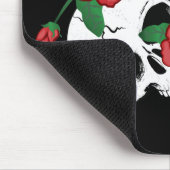 Schädel, Rose und Dolch Mousepad (Ecke)