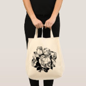 Schädel-Rosen Tragetasche (Vorderseite (Produkt))