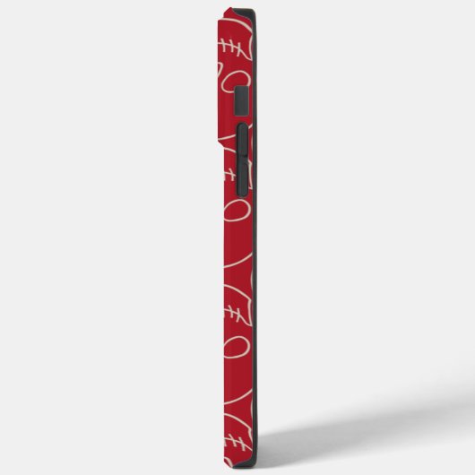 Schädel - Rot und Knochen weiß Case-Mate iPhone Hülle (Rückseite / Links)