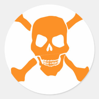 Schädel Runder Aufkleber