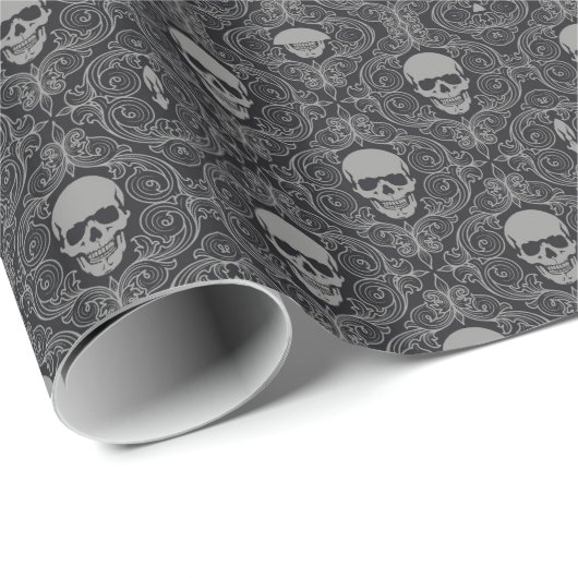 Schädel-Sammlung Geschenkpapier (Rolleneckpunkt)