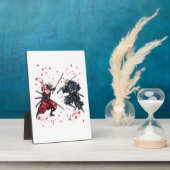 Schädel-Samurai-Duell Fotoplatte (Seite)