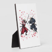 Schädel-Samurai-Duell Fotoplatte (Seite)