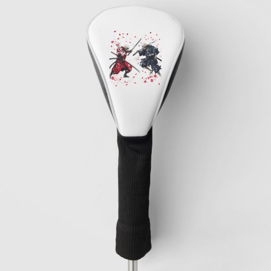 Schädel-Samurai-Duell Golf Headcover (Vorderseite)