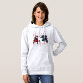 Schädel-Samurai-Duell Hoodie (Vorne ganz)