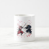 Schädel-Samurai-Duell Kaffeetasse (Mittel)