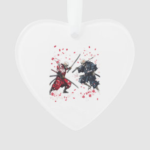 Schädel Samurai Duell Ornament