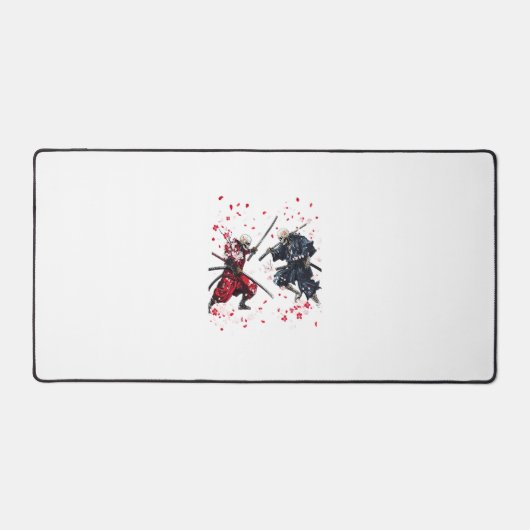 Schädel-Samurai-Duell Schreibtischunterlage (Vorderseite)