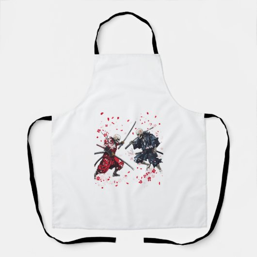 Schädel-Samurai-Duell Schürze (Vorderseite)