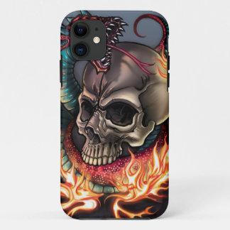 Schädel + Schlange iPhone 11 Hülle